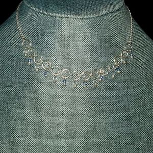 Custom Silver Choker Necklace with extender